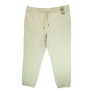 NWT Weatherproof Vintage Women's Stretch Comfort Jogger Pants (Khaki,‎ XXL)